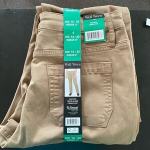 Well Worn Khaki Tencel Cargo Pants